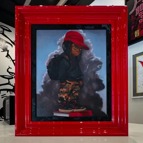 Floyd Strickland, Schoolboy2, in a Frame Chicago frame.