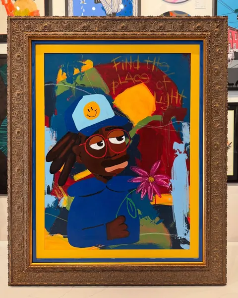 Jess Owens-Young, Find the Place of Light, in a Frame Chicago frame.