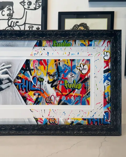 Martin Whatson, Sneak Peek, in a Frame Chicago frame.